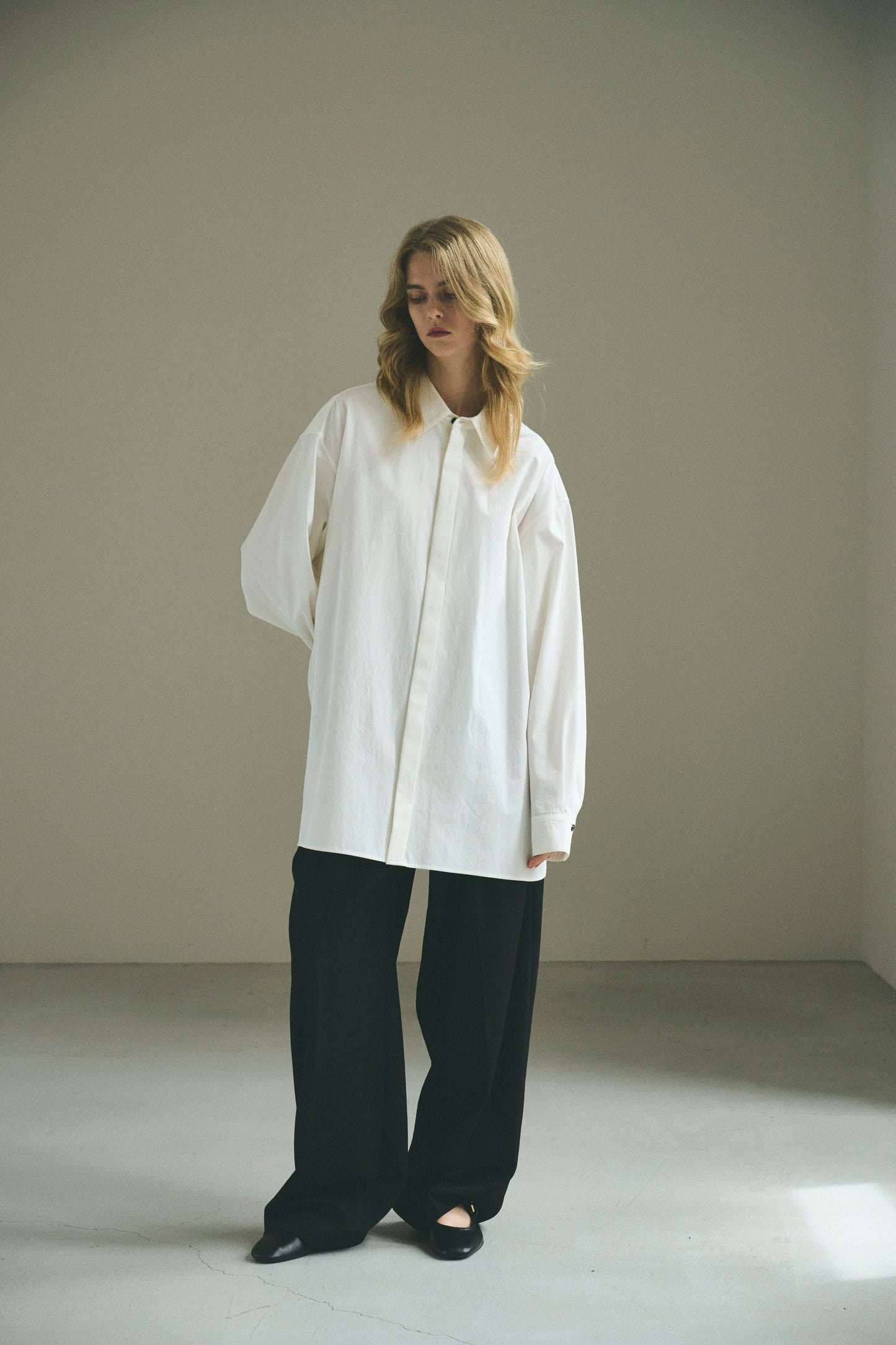 【ORDER】peach skin shirt