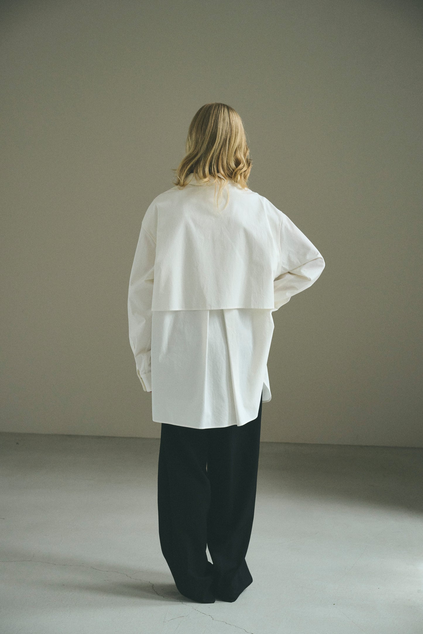 【ORDER】peach skin shirt