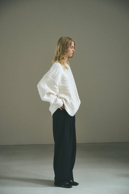 【PRE ORDER】multi cable sweater