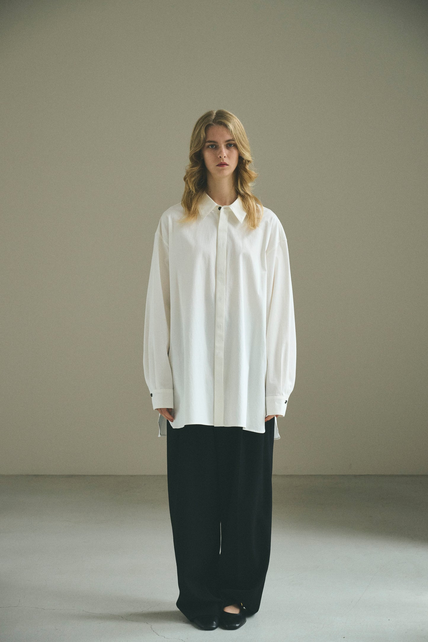 【ORDER】peach skin shirt