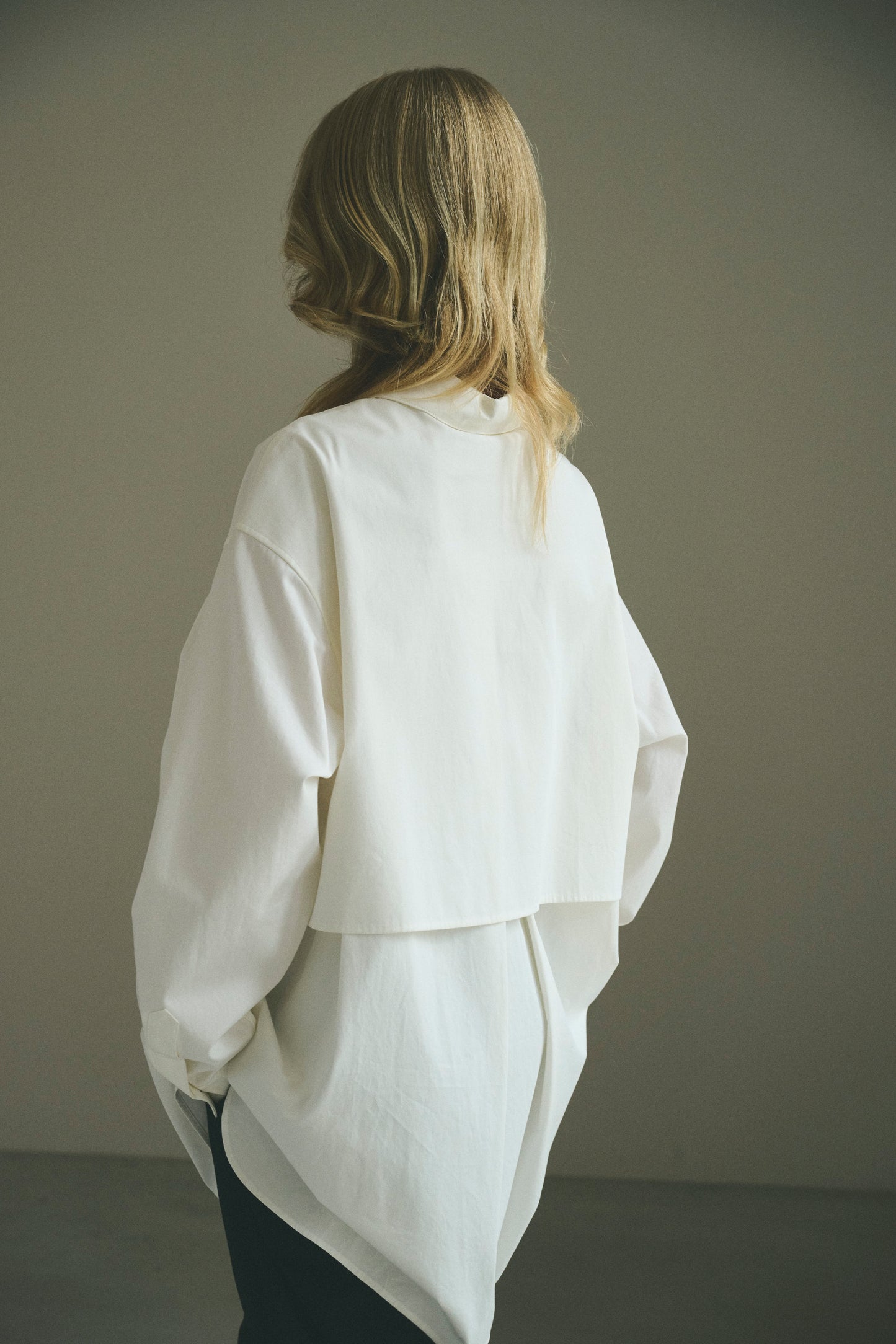 【ORDER】peach skin shirt